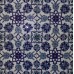 Set of 100 8"x8" Iznik Raised Blue Carnation Pattern Turkish Ceramic Tile   122414433976